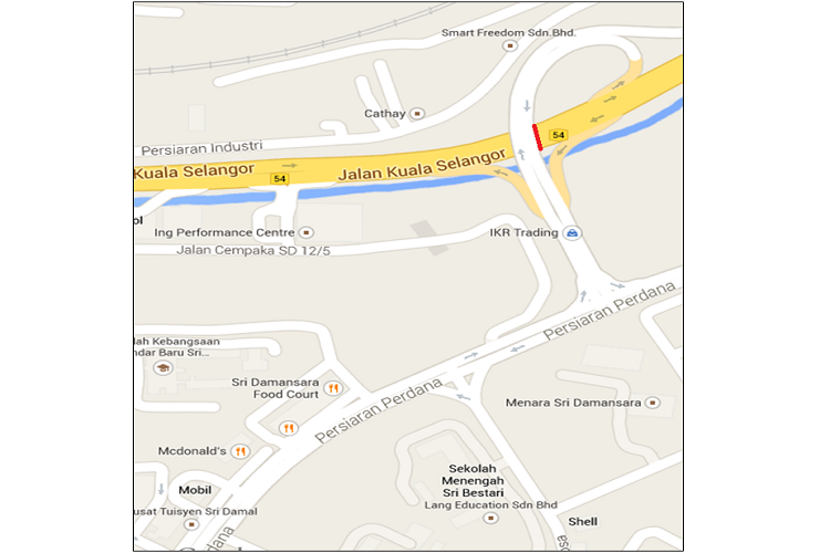 Bandar Sri Damansara Interchange, Bandar Sri Damansara, Selangor (near Decathlon)