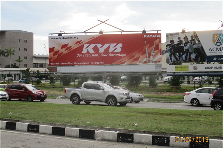 1 Sided Minipole Billboard at Persiaran Jubli Perak, Subang Jaya, Selangor