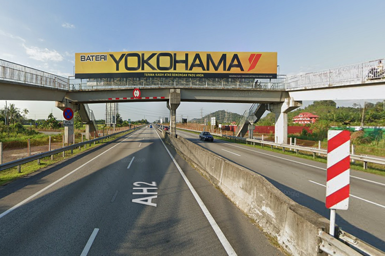 1 Sided Overhead Bridge Billboard at KM191 PLUS Highway to Bandar Baharu/ Parit Buntar, Perak