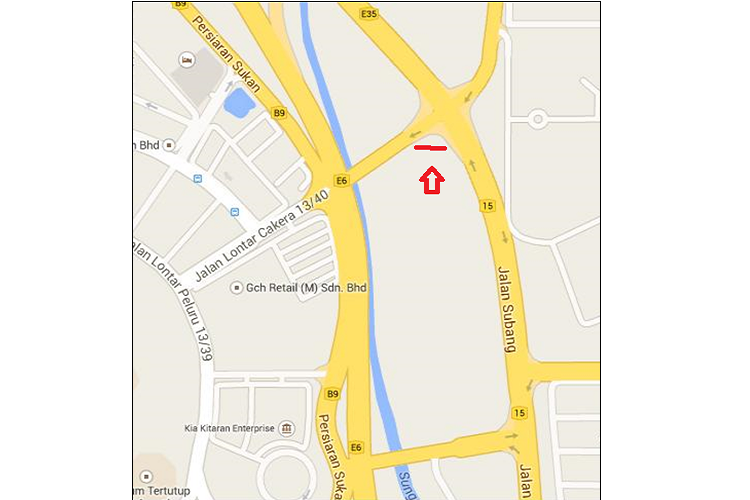 Jalan Subang / Jalan Monfort, Shah Alam, Selangor (near Giant Hypermarket)