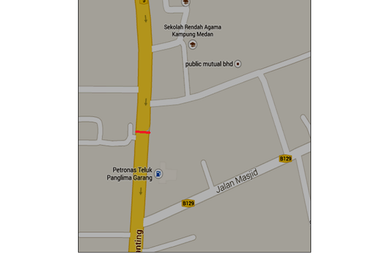 Jalan Klang Banting (B), Telok Panglima Garang, Selangor (near Renesas factory)