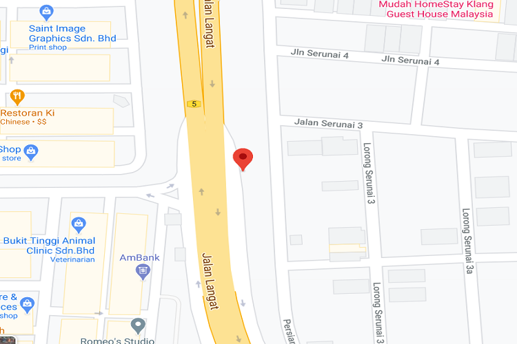 Jalan Langat, Jalan Serunai and Lebuh Batu Nilam Interchage near new flyover, Selangor