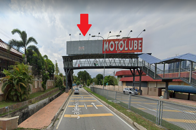 1 Sided Overhead Bridge Billboard at Jalan Gasing (C), Petaling Jaya, Selangor (in front of SK La Salle)