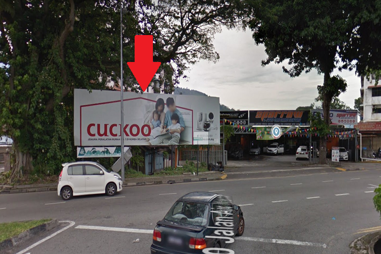 1 Sided Free Standing Billboard at Jalan Air Itam, Jelutong, Penang (near Chung Lin High School)