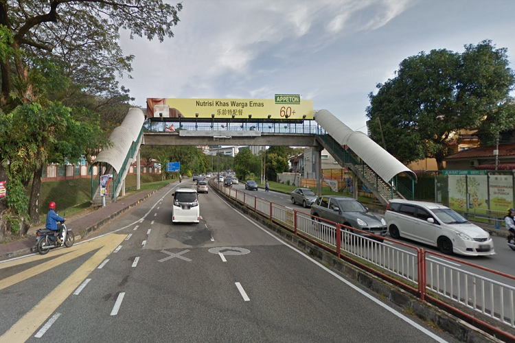1 Sided Overhead Bridge Billboard at SMK Bukit Jambul, Penang Island (A), Gelugor, Penang