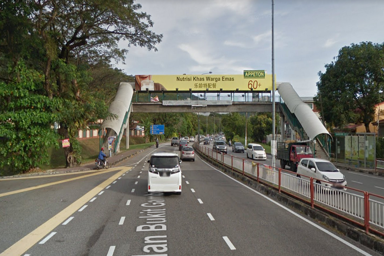 1 Sided Overhead Bridge Billboard at SMK Bukit Jambul, Penang Island (B), Gelugor, Penang