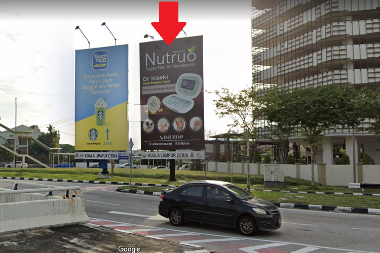 1 Sided Vertical Minipole Billboard at Bulatan Cheras, Jalan Loke Yew, Kuala Lumpur