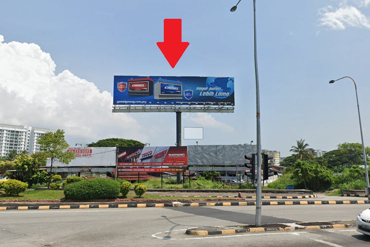 1 Sided Unipole Billboard at Butterworth Town, Jalan Siram, Butterworth, Penang