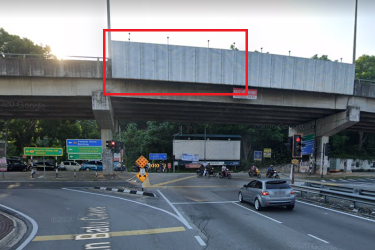 1 Sided Overhead Bridge Billboard at Jalan Batu Caves, Gombak, Selangor
