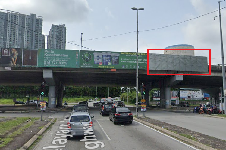 1 Sided Overhead Bridge Billboard at Kepong out to MRR2 (C), Kuala Lumpur