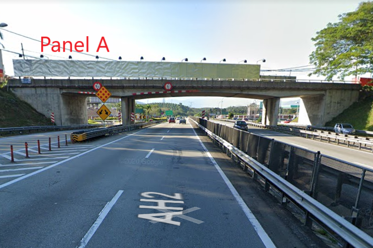 2 Sided Overhead Bridge Billboard at NSE KM249.45 - from Kuala Kangsar to Jelapang, Kuala Kangsar, Perak (near R&R Sungai Perak)