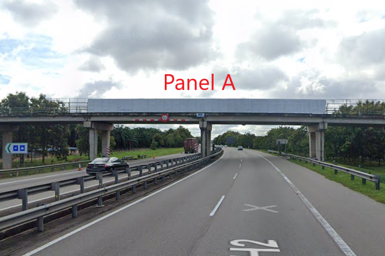 2 Sided Overhead Bridge Billboard at Lebuhraya Plus Selatan From Pagoh to Yong Peng, Yong Peng, Johor