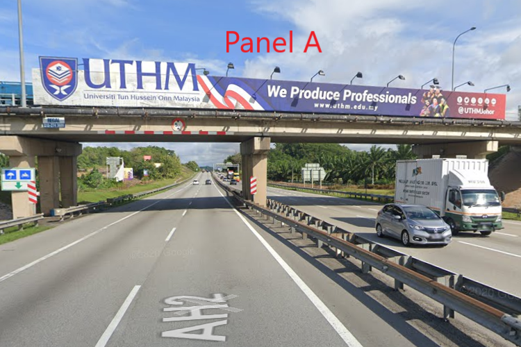 2 Sided Overhead Bridge Billboard at NSE KM80.7 - from Yong Peng to Ayer Hitam, Ayer Hitam, Johor