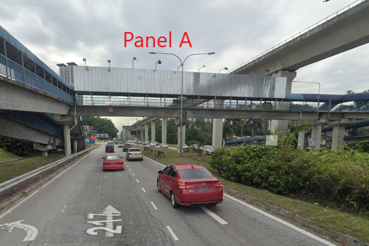 2 Sided Overhead Bridge Billboard at Jalan Bukit Jalil, Selangor