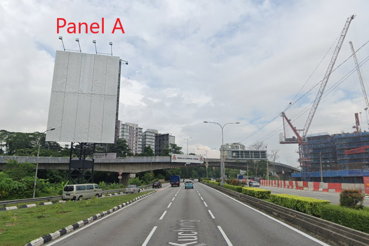 2 Sided Unipole Billboard at Jalan Kuching, Kuala Lumpur