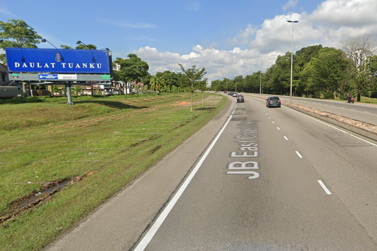 1 Panel Free Standing Billboard at Johor Bahru East Coast Highway, Permas Jaya, Masai, Johor (from Permas Bridge)