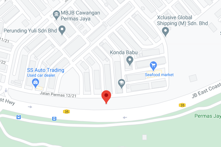 Johor Bahru East Coast Highway, Permas Jaya, Masai, Johor (from Permas Bridge)