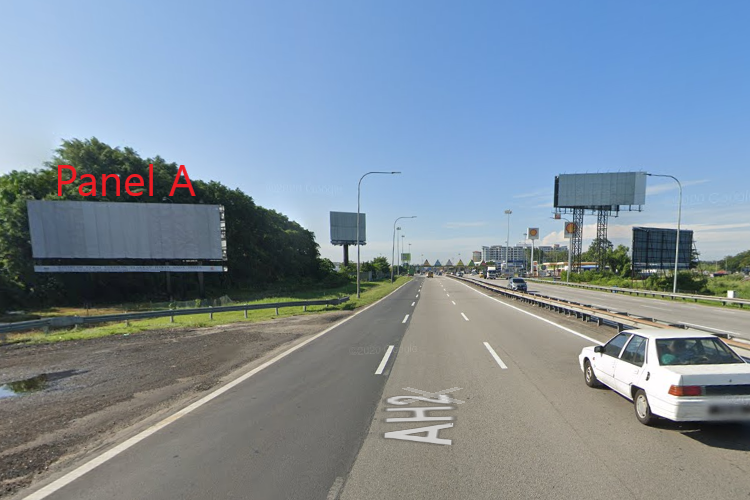 2 Sided Horizontal Spectacular Billboard at NSE KM145.5, Juru, Penang