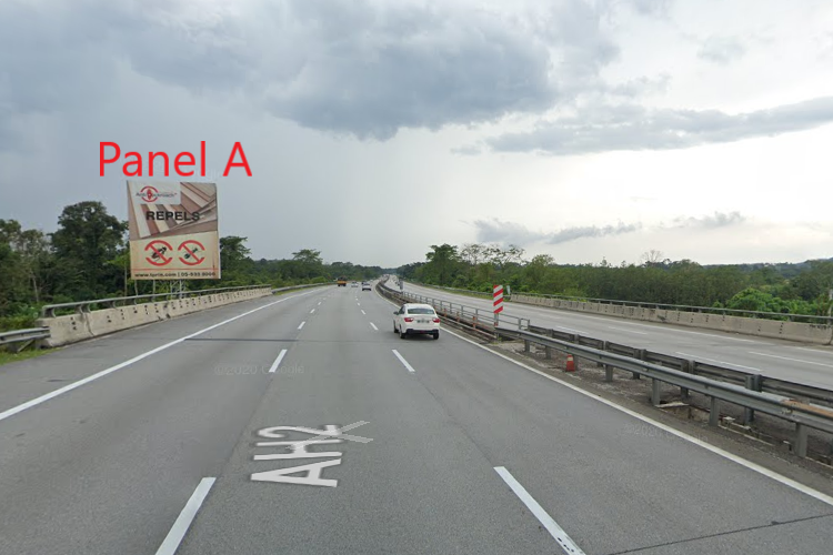 2 Sided Minipole Billboard at NSE KM375.5, Slim River, Perak