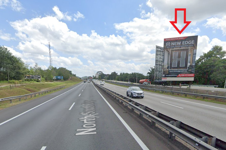 1 Sided Twinpole Billboard at NSE KM85.7 Ayer Hitam (B), Ayer Hitam, Johor (to Interchange / Plaza Tol Yong Peng)