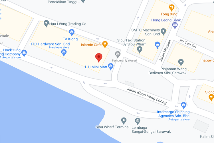 Jalan Khoo Peng Loong, Sibu, Sarawak (Opposite Sibu Ferry Terminal)