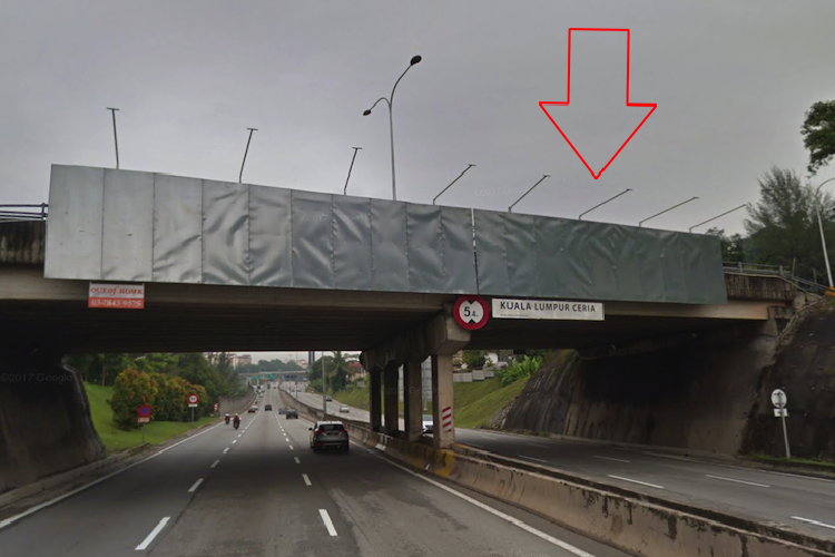 1 Sided Overhead Bridge Billboard at Segambut, Genting Kelang, Kuala Lumpur