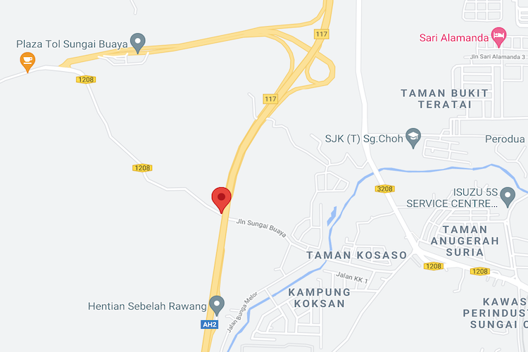 North-South Expressway KM433, Rawang, Selangor (near Sungai Buaya interchange)