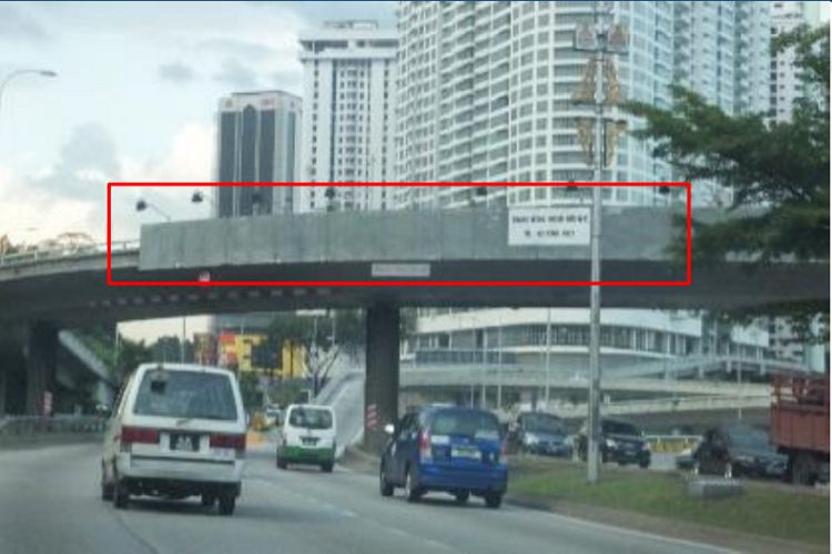 2 Sided Overhead Bridge Billboard at Jalan Kuching, Kuala Lumpur