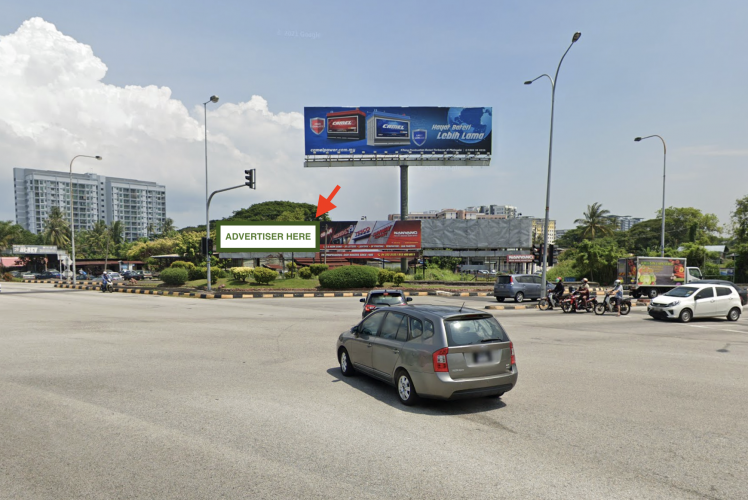 1 Panel Free Standing Billboard at Jalan Siram - Jalan Heng Choon Thian, Butterworth, Penang (at traffic light junction [A])