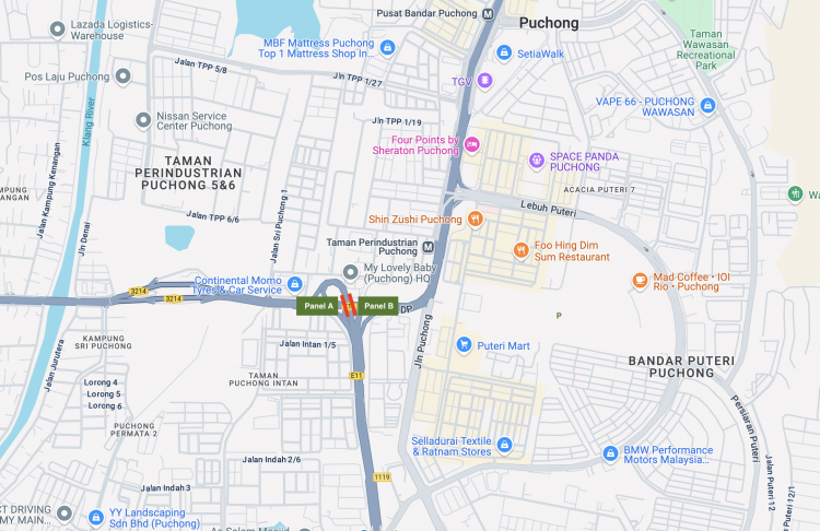 LDP Highway KMS4.2 & KMS4.3, Puchong, Selangor (near Tractors Malaysia)