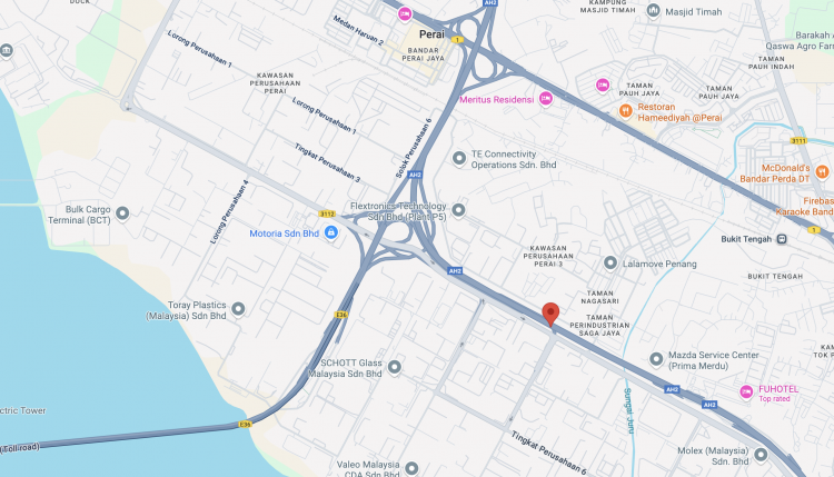 NSE KM139.1 Jalan Perusahaan 10, Perai, Penang (next to Perai FTZ)