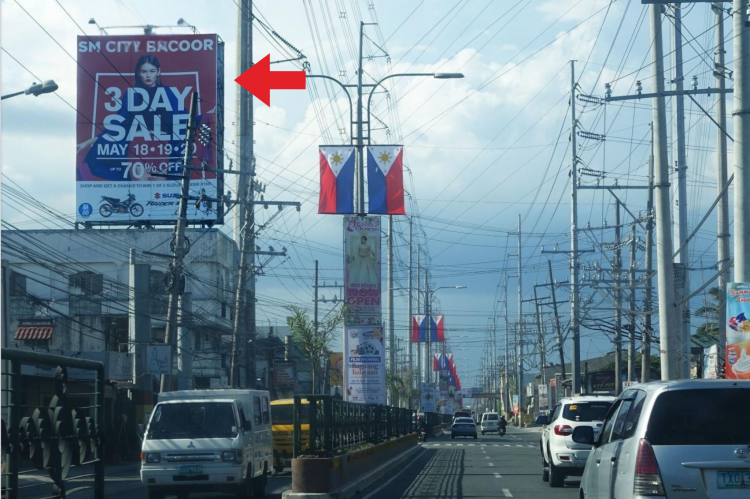 1 Panel Vertical Rooftop Billboard at Emilio Aguinaldo Highway cor. CBI, Anabu 1, Imus, Cavite (Between Citymall and SnR malls; Ferrer Bldg.)