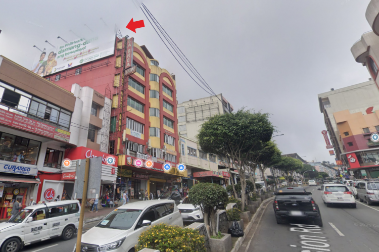 1 Panel Horizontal Wall-Mounted Billboard at No. 21 Session Road, Baguio, Benguet (on the side of La Brea Inn Building)