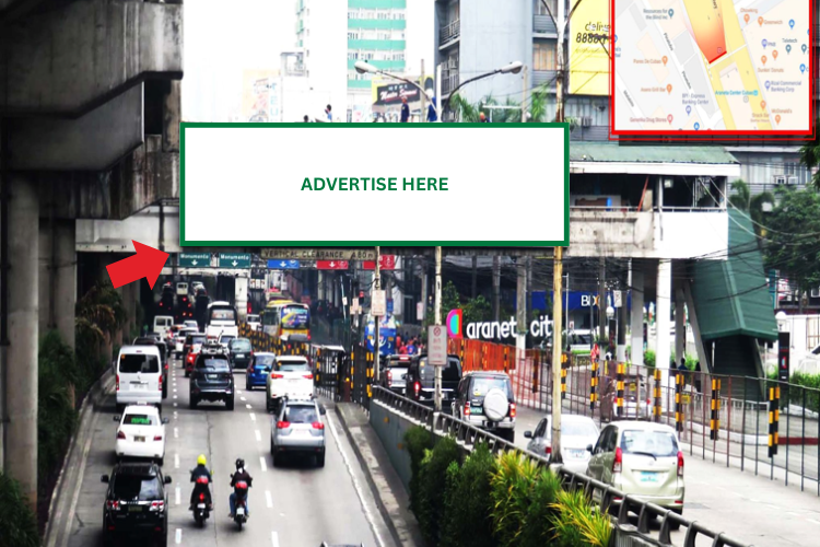 1 Panel Horizontal Digital Screen Billboard at EDSA Araneta Center, Cubao North Bound, Quezon City, Metro Manila (Near Araneta Center and MRT Cubao Station)