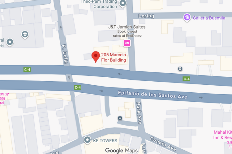 Map - Rooftop Billboard at EDSA Pasay Park Ave. North Bound, Pasay, Metro Manila (Near Metropoint Mall and STI Pasay)