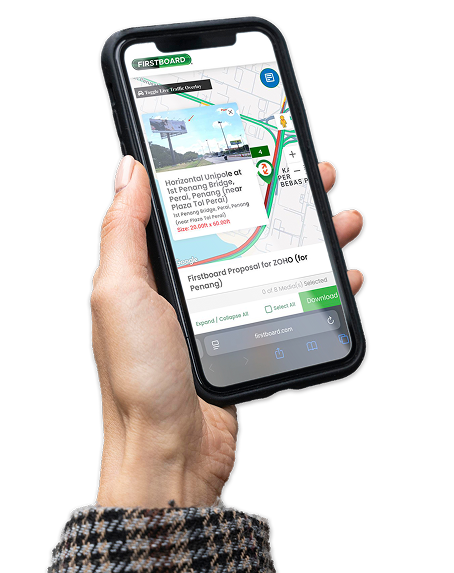 mobile view firstboard billboard e-proposal