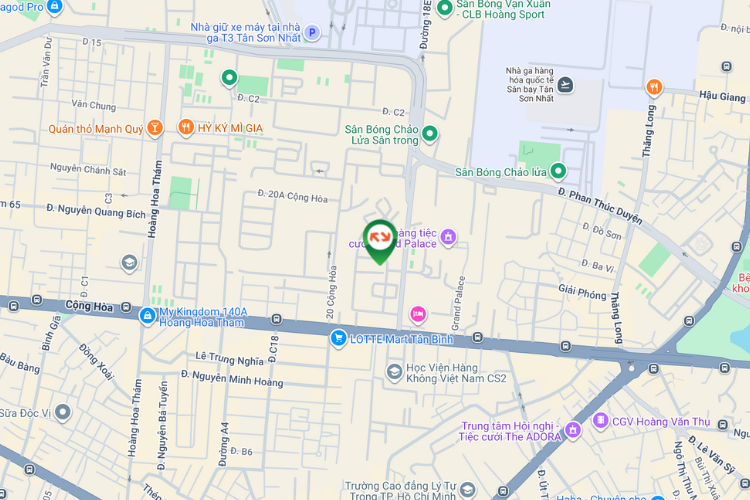 Map -  Cast Column Billboard at 18E Street, Tan Son Nhat Ward, Ho Chi Minh City (Opposite Republic Suites Saigon Airport)