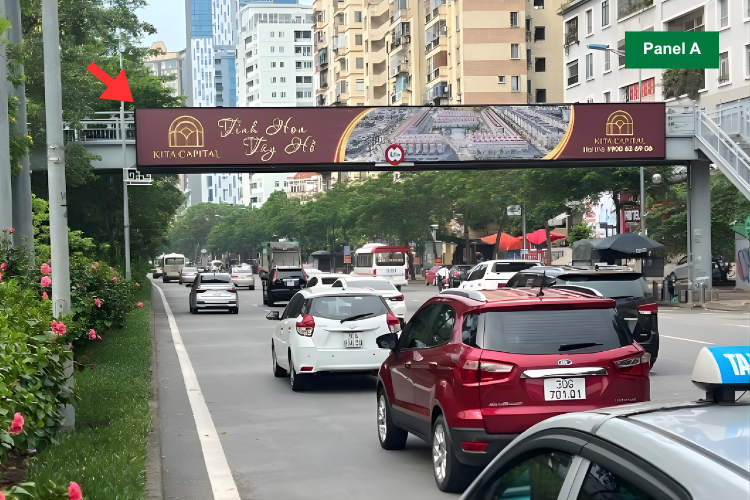 2  bảng quảng cáo hộp đèn tại Xuân La, Phường Phú Thượng, Hà Nội (Cầu vượt Xuân La)