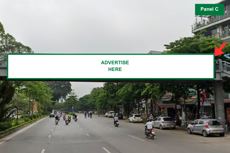 Panel C - Horizontal Light Box Billboard at 28 Vo Chi Cong Street, Ngoc Ha Ward, Ha Noi City