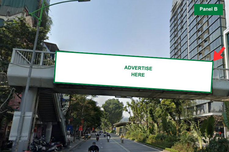 Panel B -  Horizontal Light Box Billboard at 95 Giang Vo Street, O Cho Dua Ward, Ha Noi City