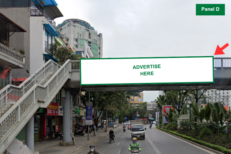 Panel D -  Horizontal Light Box Billboard at 95 Giang Vo Street, O Cho Dua Ward, Ha Noi City