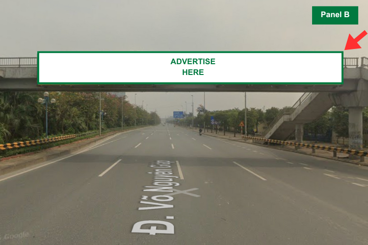 Panel B - Horizontal Light Box Billboard at Vo Nguyen Giap, Dong Anh Ward, Ha Noi City (Vinh Ngoc Overpass)