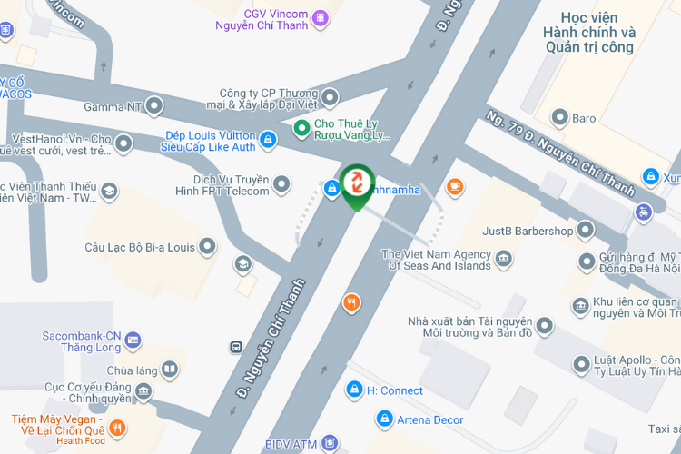 Map - Horizontal Light Box Billboard at 87 Nguyen Chi Thanh, Phuong Lang Ward, Ha Noi City
