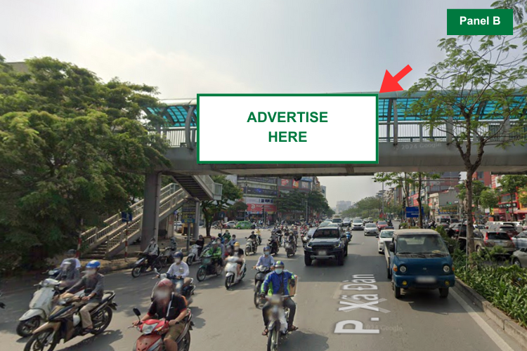Panel B - Horizontal Light Box Billboard at 210 Xa Dan Street, Van Mieu Ward, Ha Noi City
