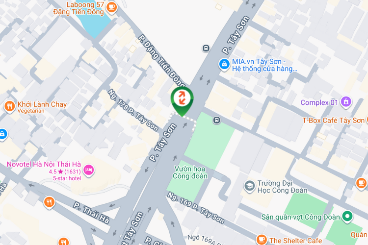 Map - Horizontal Light Box Billboard at 178 Tay Son Street, O Cho Dua Ward, Ha Noi City