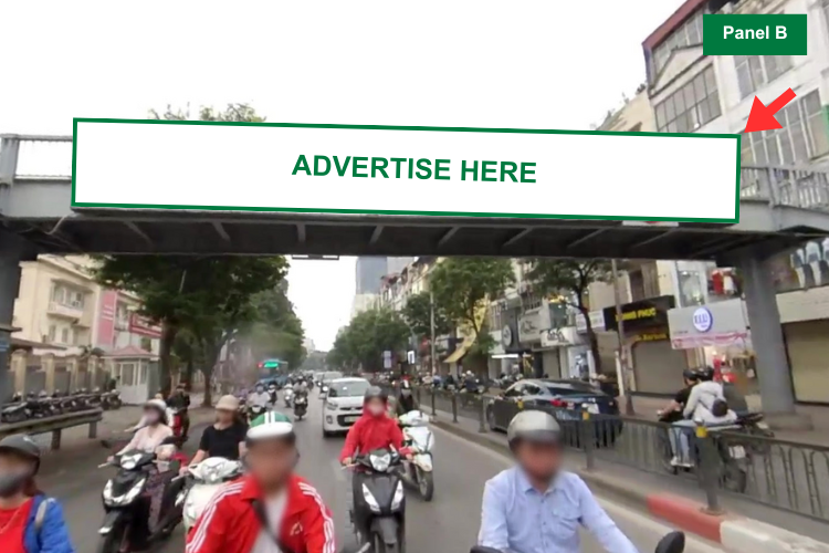 Panel B - Horizontal Light Box Billboard at 109 Chua Boc Street, Kim Lien Ward, Ha Noi City