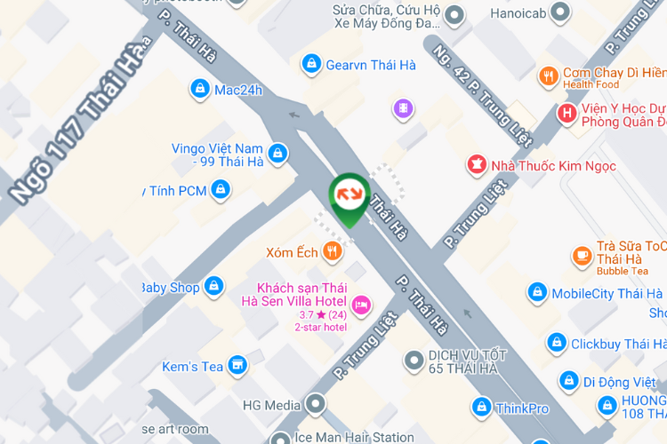 Map -  Horizontal Light Box Billboard at 85 Thai Ha Street, O Cho Dua Ward, Ha Noi City
