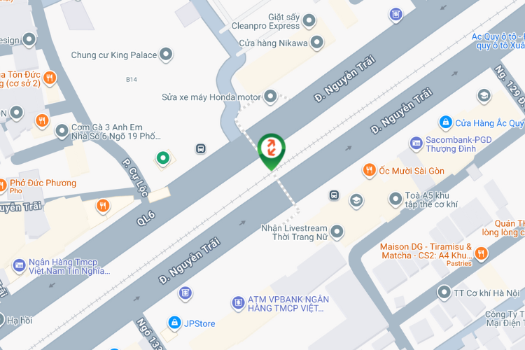 Map -Horizontal Light Box Billboard at 108 Nguyen Trai Street, Khuong Dinh Ward, Ha Noi City