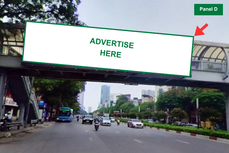 Panel D - Horizontal Light Box Billboard at 34 Tran Duy Hung Street, Yen Hoa Ward, Ha Noi City