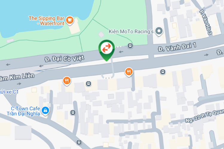 Map - Horizontal Wall-mounted Pano Billboard at 19 Tran Dai Nghia Street, Bach Mai Ward, Ha Noi City